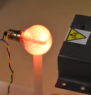 Neon lamp flashing